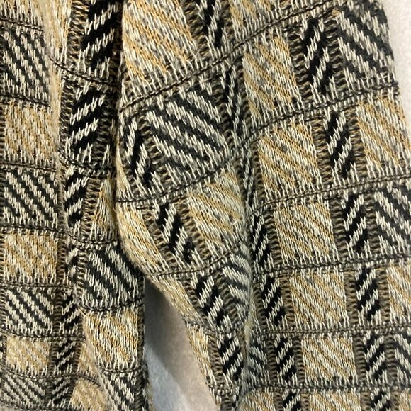 Vintage Lifestyle Munsingwear Knit Sweater Mens Large L Tan Plaid Grandpa Dad - Picture 15 of 15